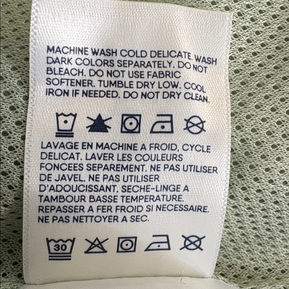 LandsEnd Squall Packable Waterproof Raincoat Lilypad Green 2X - Picture 7 of 7